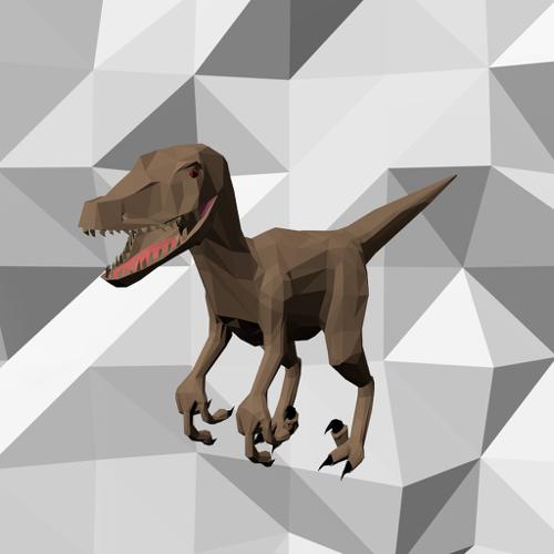 Low Poly Raptor preview image
